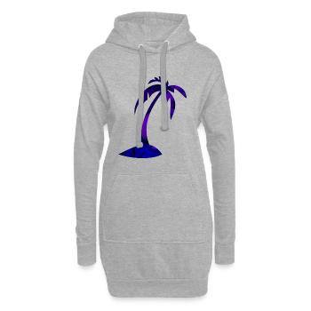 Urlaub - Hoodie-Kleid - Grau meliert - Vorne