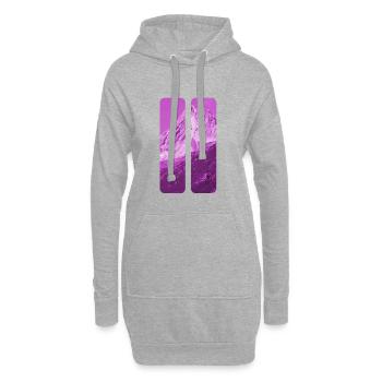 Berg - Sweat-shirt à capuche long Femme - gris chiné - Devant
