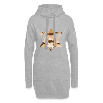 Design - Hoodie-Kleid - Grau meliert - Vorne