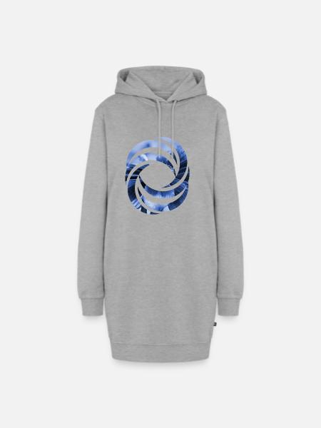 Design - Hoodie-Kleid - Grau meliert