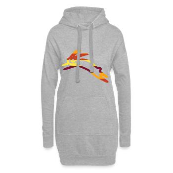 Hase - Hoodie-Kleid - Grau meliert - Vorne