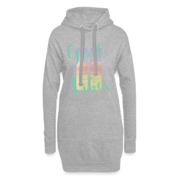 Surfen - Hoodie-Kleid - Grau meliert - Vorne
