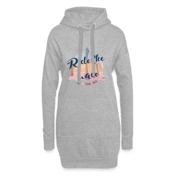 Surfen - Hoodie-Kleid - Grau meliert - Vorne