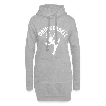 Frau Alkohol - Hoodie-Kleid - Grau meliert - Vorne