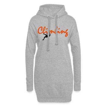 Climbing - Hoodie-Kleid - Grau meliert - Vorne