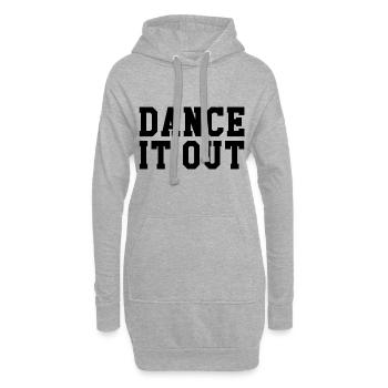 Dance it out - Hoodie-Kleid - Grau meliert - Vorne