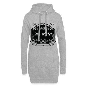 Love Winter - Hoodie-Kleid - Grau meliert - Vorne
