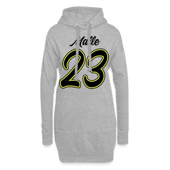 Malle 23 - Sweat-shirt à capuche long Femme - gris chiné - Devant