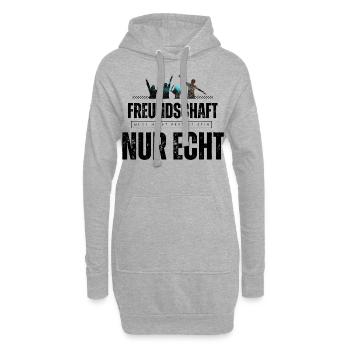 Beste Freunde FREUND Kumpel Kumpels - Hoodie-Kleid - Grau meliert - Vorne