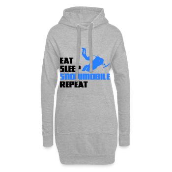 Motoneige Motoneige Hiver Motoneige - Sweat-shirt à capuche long Femme - gris chiné - Devant