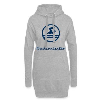 Bademeister - Hoodie-Kleid - Grau meliert - Vorne