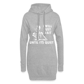 Lehrer - Hoodie-Kleid - Grau meliert - Vorne