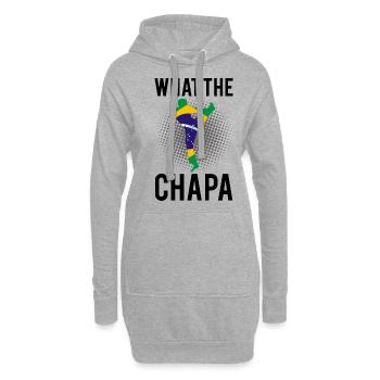Arts martiaux brésiliens pour instruments de capoeira - Sweat-shirt à capuche long Femme - gris chiné - Devant