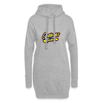 Équipe de joueurs - Sweat-shirt à capuche long Femme - gris chiné - Devant