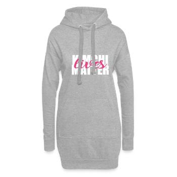 Kimchi Lives Matter Essensliebhaber Geschenk - Hoodie-Kleid - Grau meliert - Vorne
