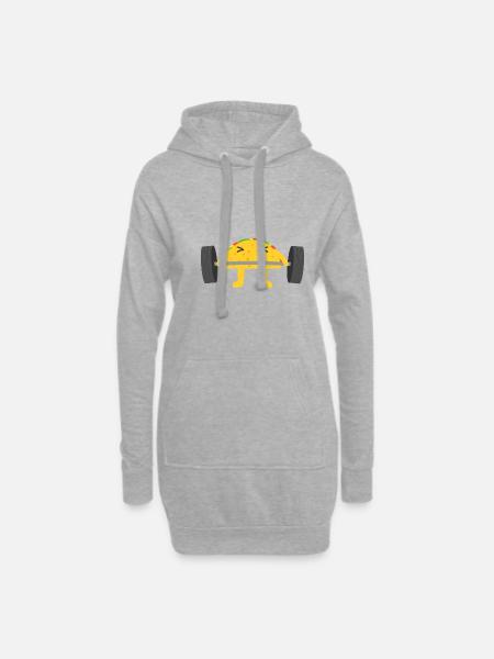 Taco - Sweat-shirt à capuche long Femme - gris chiné