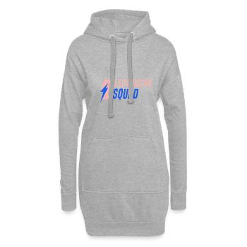 Electro tension de travail de dicton drôle - Sweat-shirt à capuche long Femme - gris chiné - Devant