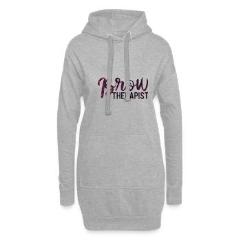 Augenbrauen Artist - Hoodie-Kleid - Grau meliert - Vorne
