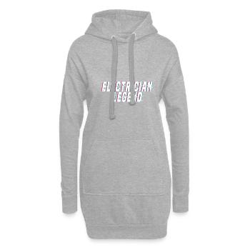 Electricien Legend Craftsman Voltage Electro - Sweat-shirt à capuche long Femme - gris chiné - Devant