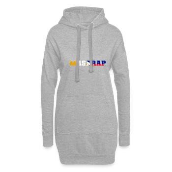 Masarap. Poison de critique gastronomique - Sweat-shirt à capuche long Femme - gris chiné - Devant
