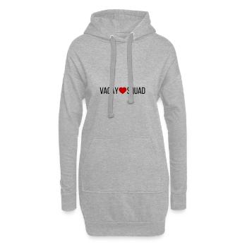 Vacay Squad Herz - Hoodie-Kleid - Grau meliert - Vorne