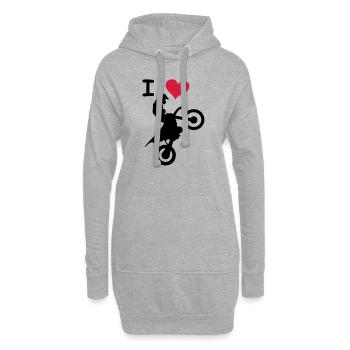 love jump - Hoodie-Kleid - Grau meliert - Vorne
