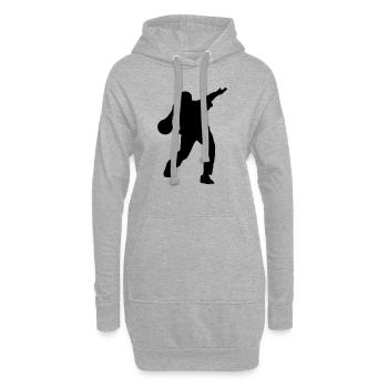 werfer - Hoodie-Kleid - Grau meliert - Vorne