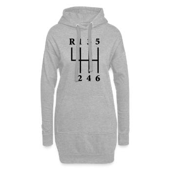 gangschaltung - Hoodie-Kleid - Grau meliert - Vorne