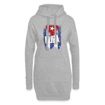Viva la Cuba - Hoodie-Kleid - Grau meliert - Vorne