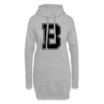 b - Hoodie-Kleid - Grau meliert - Vorne