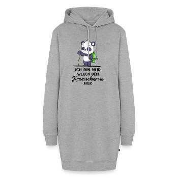 bergwandern kaiserschmarrn alpin via ferrata alm - Hoodie-Kleid - Grau meliert - Vorne