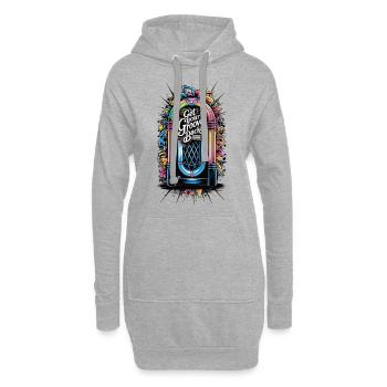 JukeBox - Retrouvez votre rythme - Sweat-shirt à capuche long Femme - gris chiné - Devant