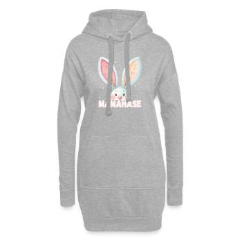 Mamahase Mama Kosename - Hoodie-Kleid - Grau meliert - Vorne