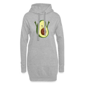 Famille de l’avocat enceinte - grossesse - bébé - Sweat-shirt à capuche long Femme - gris chiné - Devant