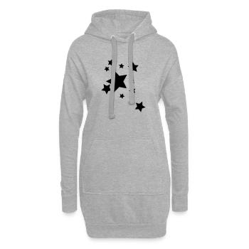 Full of Stars 1 - Hoodie-Kleid - Grau meliert - Vorne
