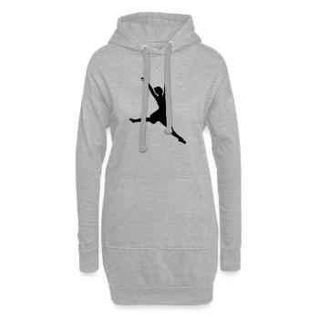 Tänzer - Hoodie-Kleid - Grau meliert - Vorne
