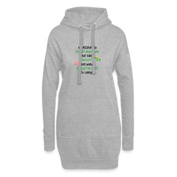 Prinzessin Prinzessinnenshirt Geschenkidee Krone - Hoodie-Kleid - Grau meliert - Vorne