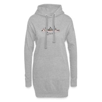 Leeds - Hoodie-Kleid - Grau meliert - Vorne