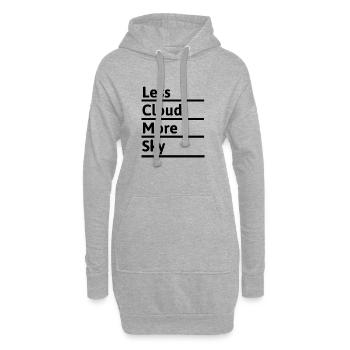 Sport Berglauf Extremlauf Ultralauf Berg Geschenk - Hoodie-Kleid - Grau meliert - Vorne