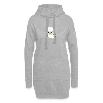 Lama - Hoodie-Kleid - Grau meliert - Vorne