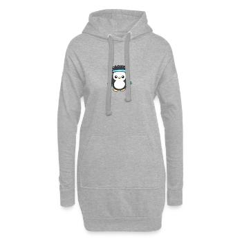 Pingouin de remise en forme - Sweat-shirt à capuche long Femme - gris chiné - Devant