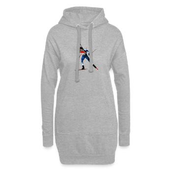 Fallschirm - Hoodie-Kleid - Grau meliert - Vorne