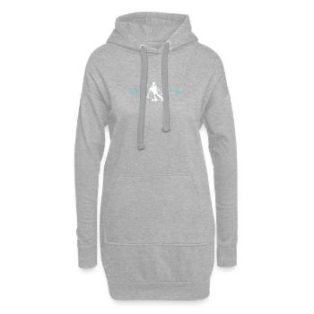 Chemise de battement de coeur de ski pour skieurs - Sweat-shirt à capuche long Femme - gris chiné - Devant