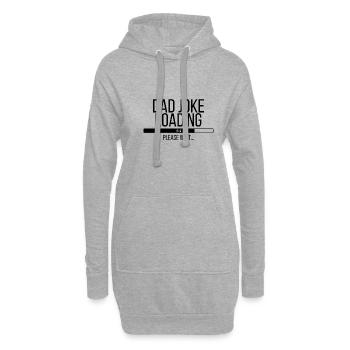 Dad Joke Loading Please Wait - Hoodie-Kleid - Grau meliert - Vorne