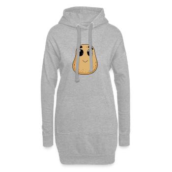 Jolie pomme de terre - Sweat-shirt à capuche long Femme - gris chiné - Devant