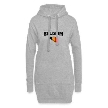 Belgium Belgien België - Hoodie-Kleid - Grau meliert - Vorne