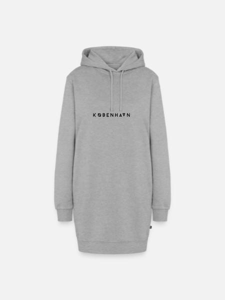 København / Kopenhagen - Hoodie-Kleid - Grau meliert