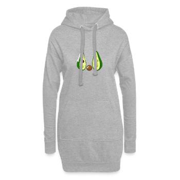 Jeunes mariés d'avocat avec cadeau enfant pour mariage - Sweat-shirt à capuche long Femme - gris chiné - Devant