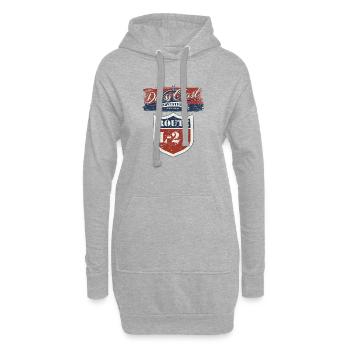 Côte de Darss - Route L-21 Cycliste - Sweat-shirt à capuche long Femme - gris chiné - Devant