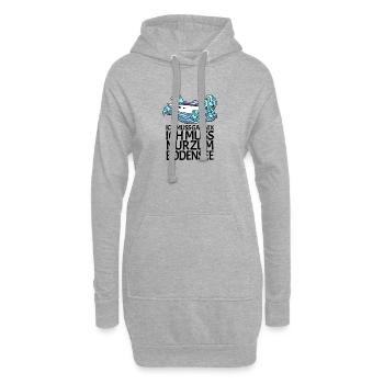Bodensee - Hoodie-Kleid - Grau meliert - Vorne